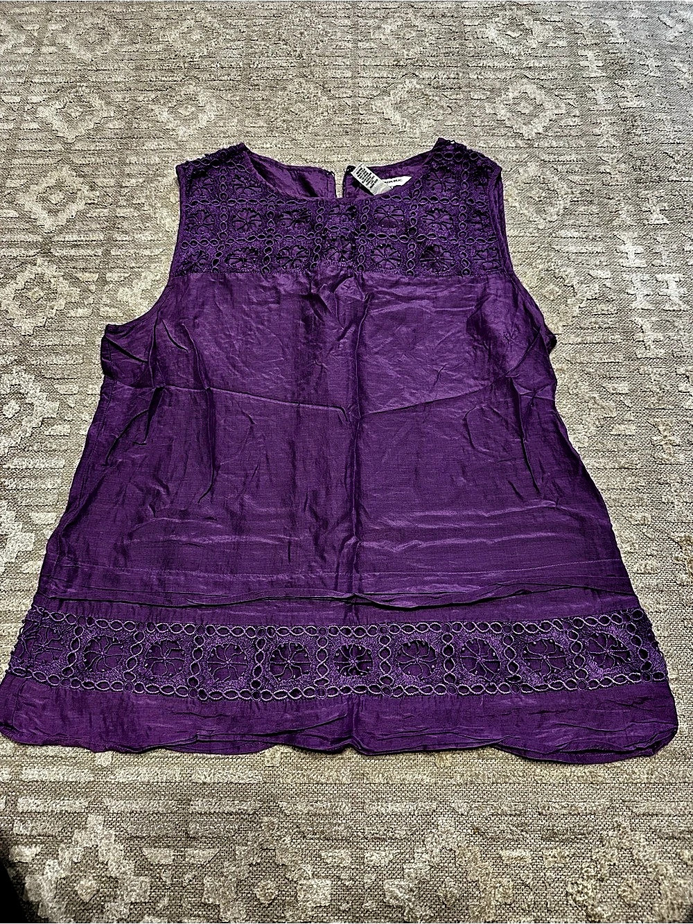 Banana Republic Sleeveless Blouse in Purple Size 8